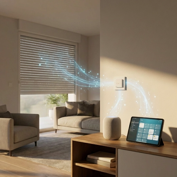 Nobily ZSM Home kommuniziert drahtlos mit dem Smart Speaker